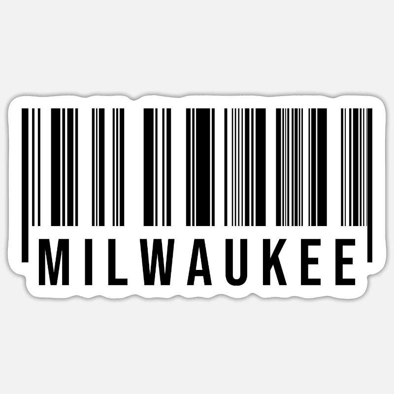 Code à barres Milwaukee - Sticker taille S (10 x 10 cm) - blanc mat