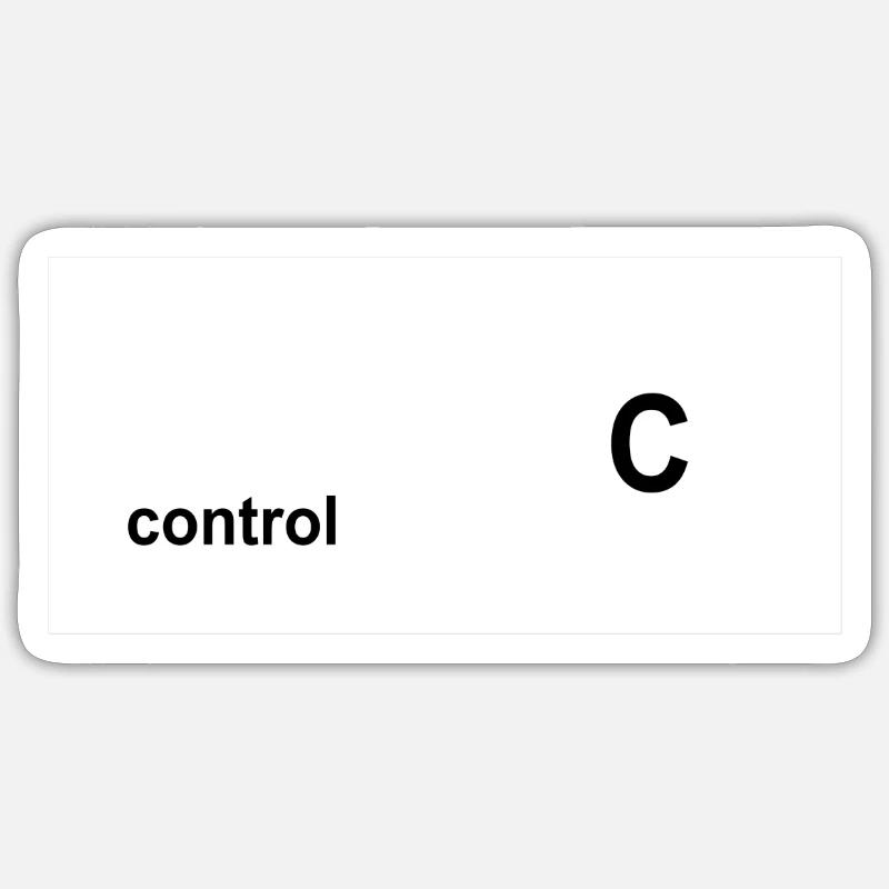 CopyWhite - Sticker Größe S (10 x 10 cm) - Mattweiß