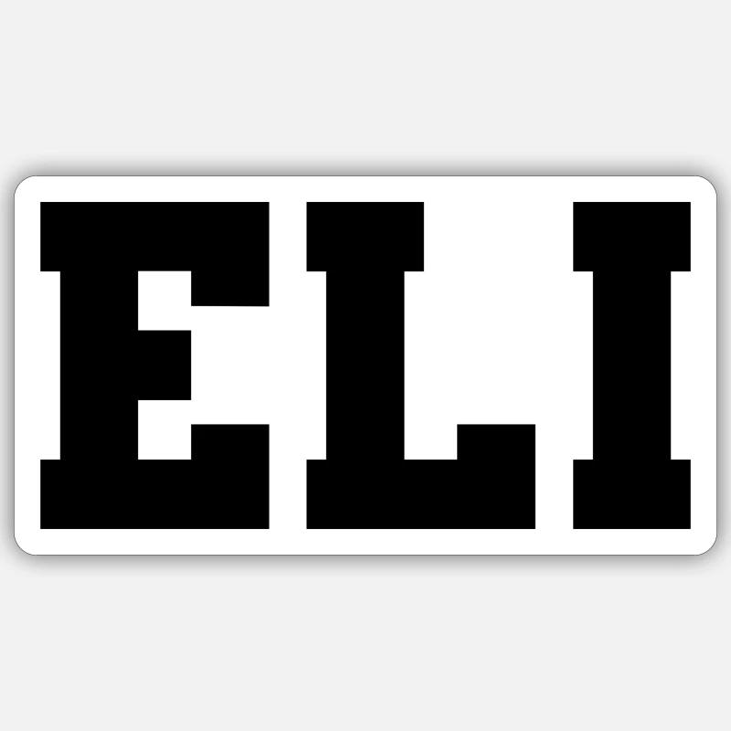 Name - Eli - Sticker size S (10 x 10 cm) - white matte