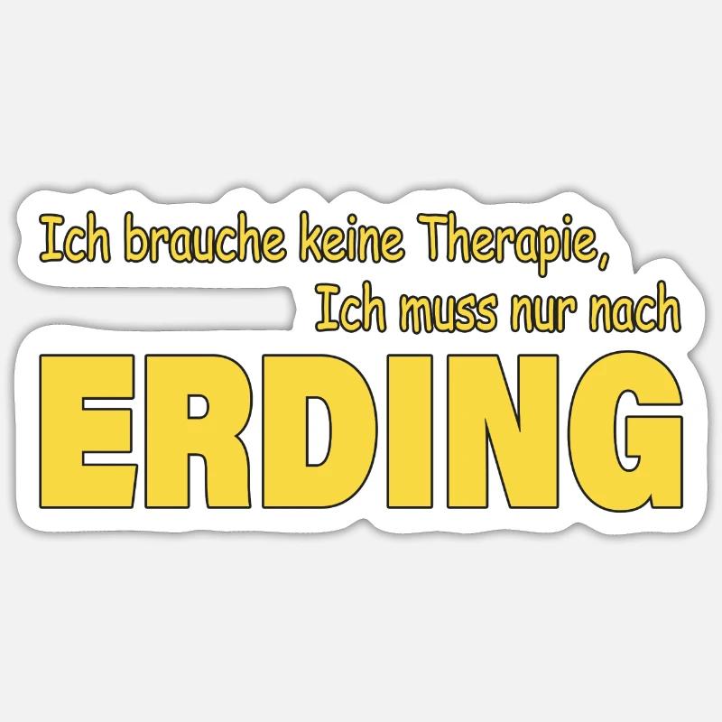 Therapie ERDING Sticker Größe S (10 x 10 cm)