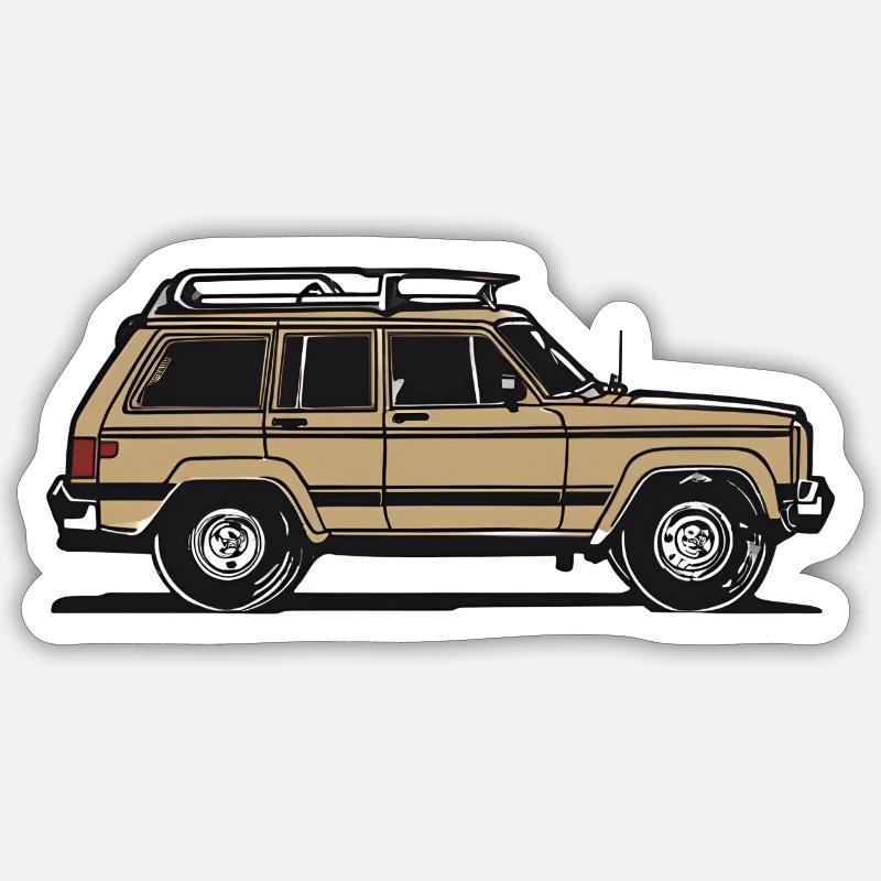 Cherokee Oldtimer Sticker Größe S (10 x 10 cm)