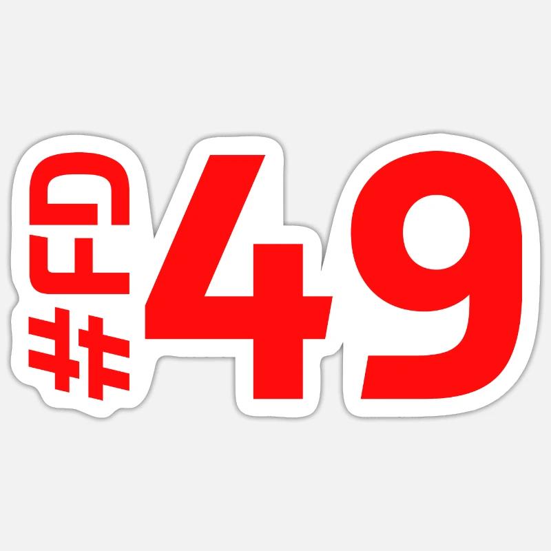 FD49 - Sticker taille S (10 x 10 cm) - blanc mat