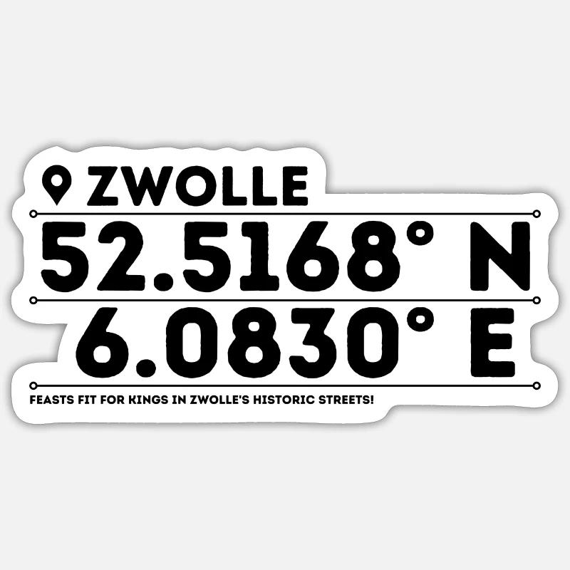 Zwolle: Medieval Charms & Culinary Temptations Sticker size S (10 x 10 cm)