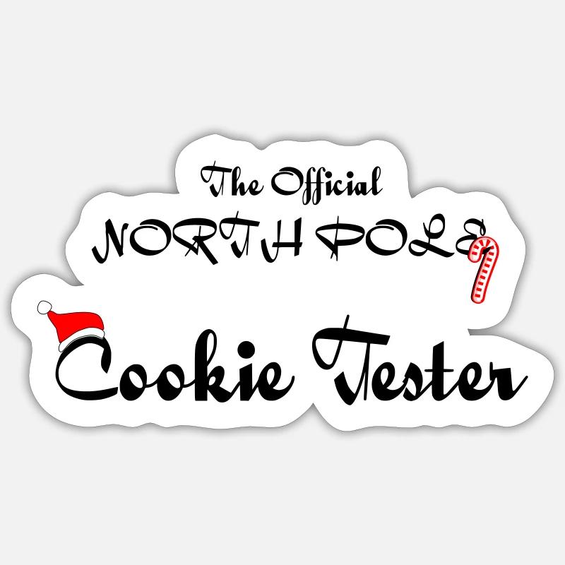 Offizieller Kekstester - Sticker Größe S (10 x 10 cm) - Mattweiß