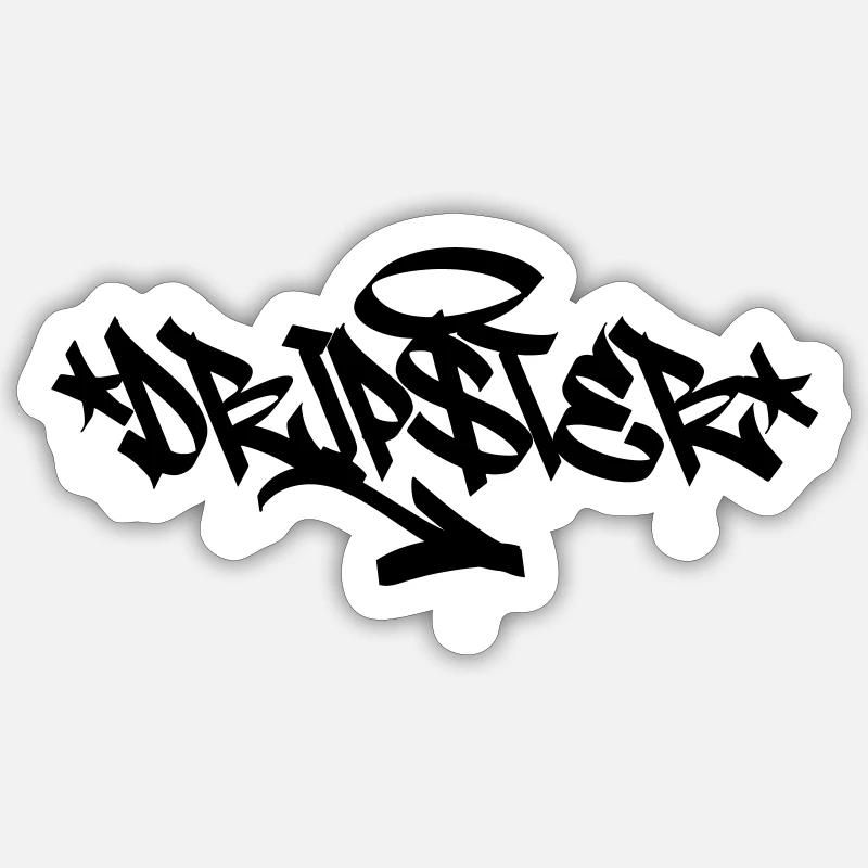 Étiquette de goutteur - Sticker taille S (10 x 10 cm) - blanc mat