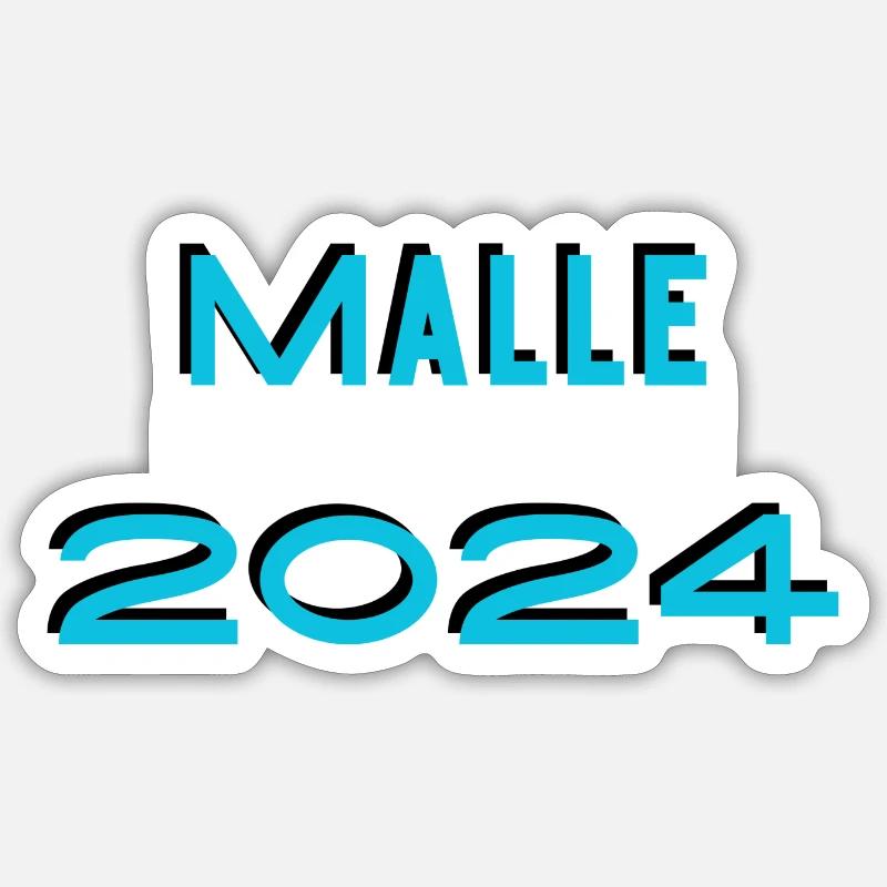 Mallorca 2024 - Sticker Größe S (10 x 10 cm) - Mattweiß