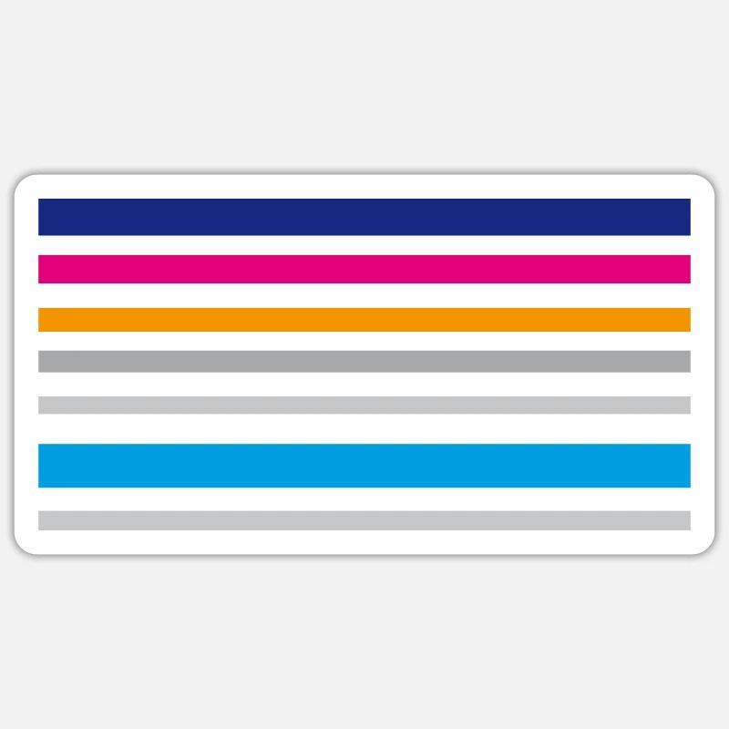 Stripes, Colors, Patterns Sticker size S (10 x 10 cm)