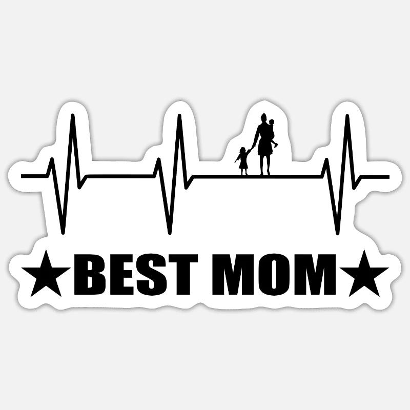 Mama - Sticker Größe S (10 x 10 cm) - Mattweiß