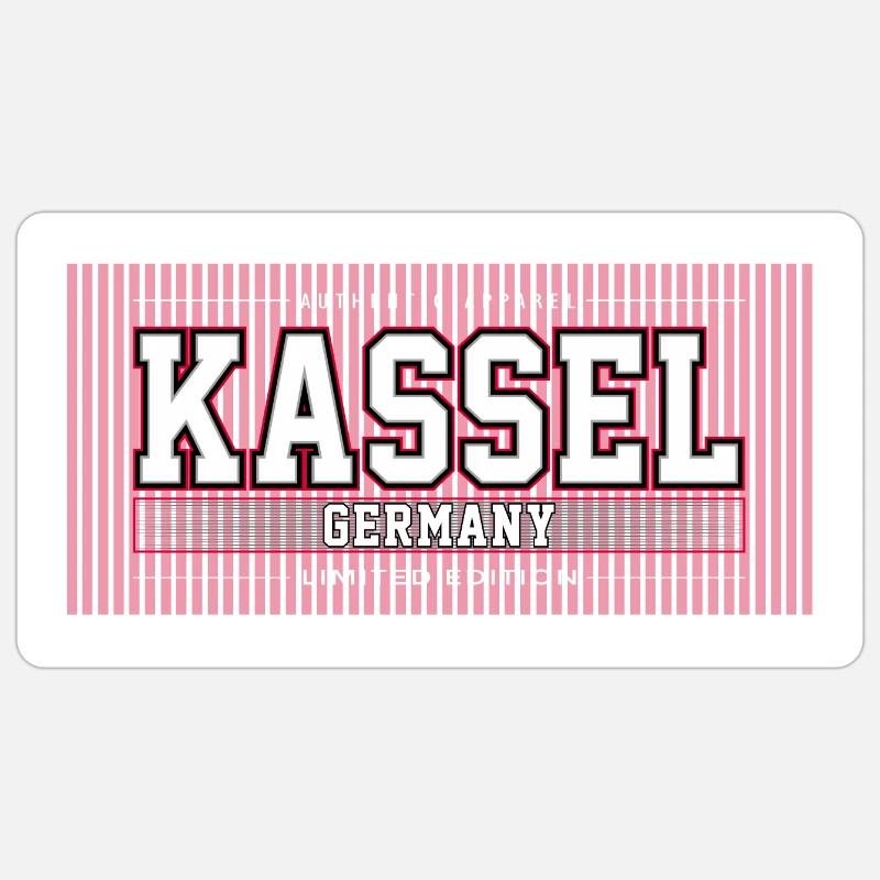 Kassel - Sticker size S (10 x 10 cm) - white matte