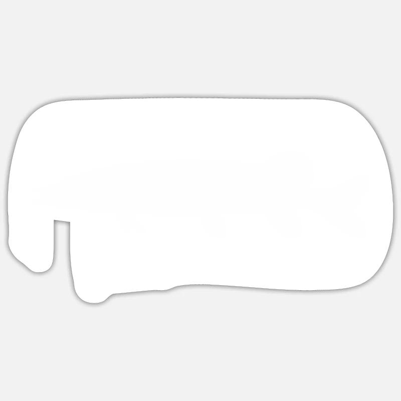 Pike with spinner - Sticker size S (10 x 10 cm) - white matte