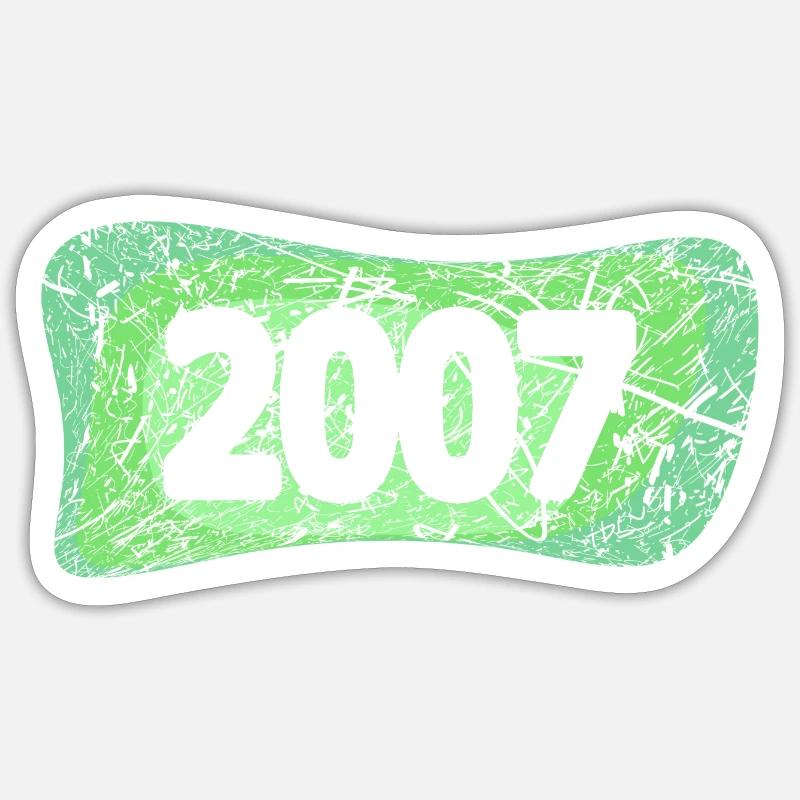 2007 - Sticker taille S (10 x 10 cm) - blanc mat
