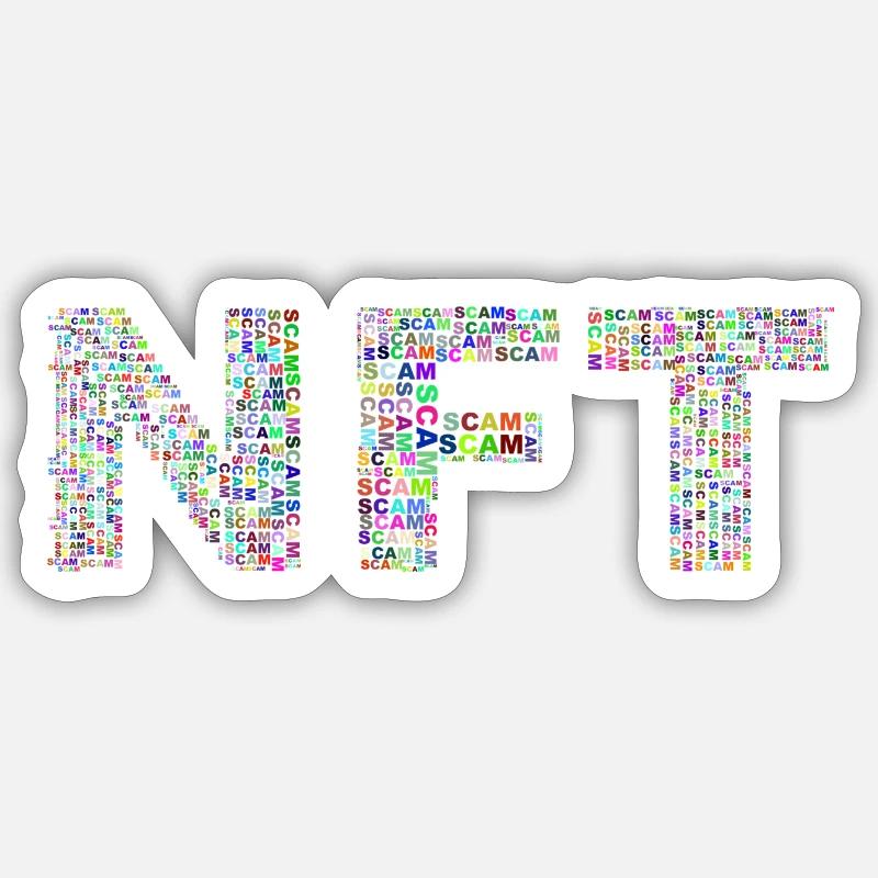 NFT Text Sticker size S (10 x 10 cm)