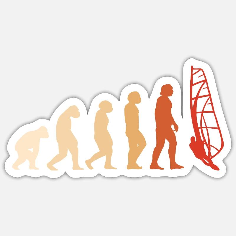 Sport Evolution Planche à voile - Sticker taille S (10 x 10 cm) - blanc mat