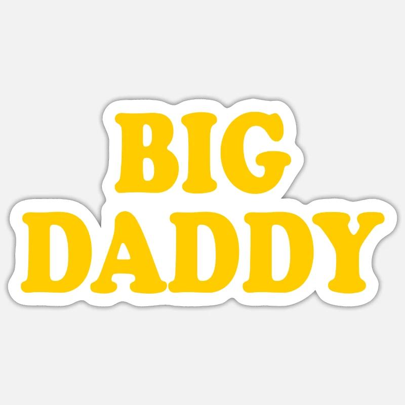 Big daddy - Sticker Größe S (10 x 10 cm) - Mattweiß