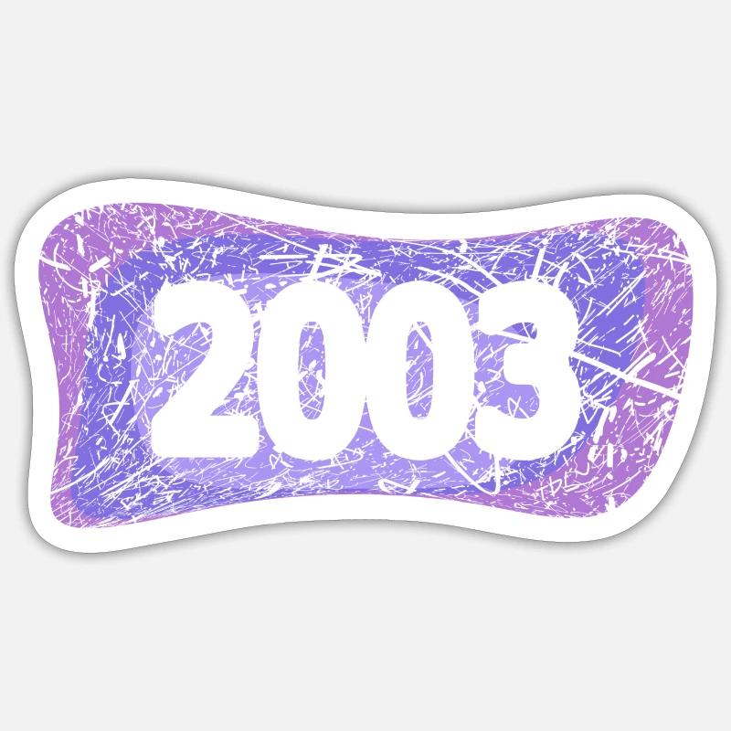 Students 2003 - Sticker size S (10 x 10 cm) - white matte