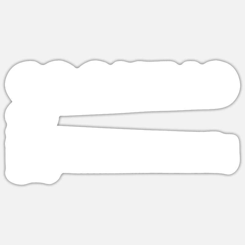 Cuisinier Définition Cuisson - Sticker taille S (10 x 10 cm) - blanc mat