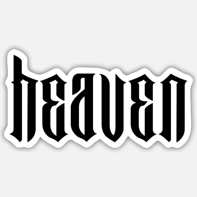 Ciel Type Moderne - Sticker taille S (10 x 10 cm) - blanc mat