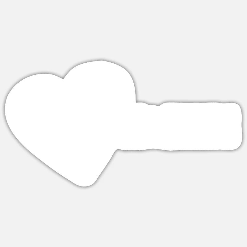 Maileen - Sticker size S (10 x 10 cm) - white matte