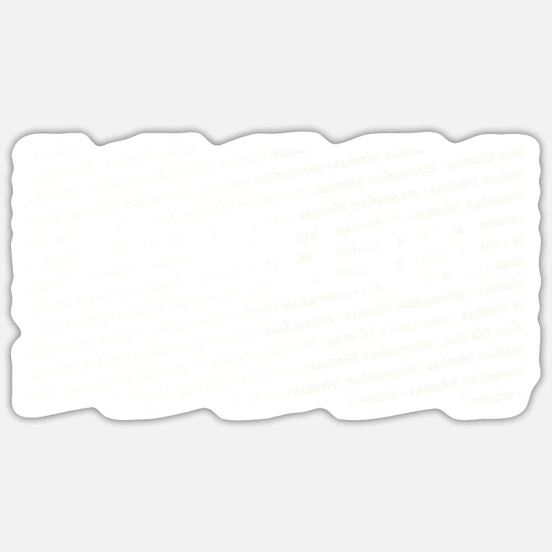 21 millions - Bitcoin - Veris dans Numeris - Sticker taille S (10 x 10 cm) - blanc mat