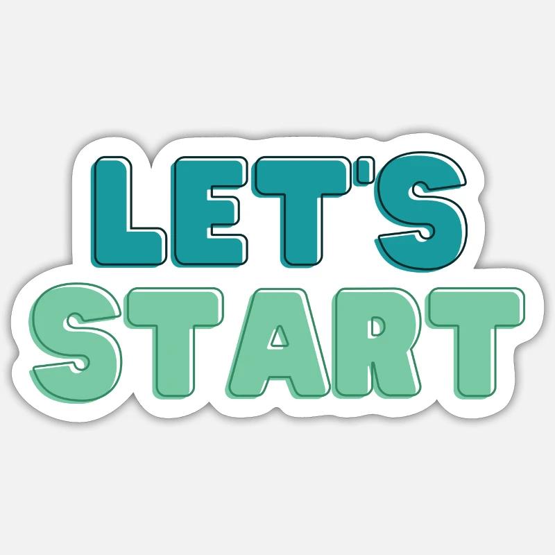 C’est parti Sticker taille S (10 x 10 cm)