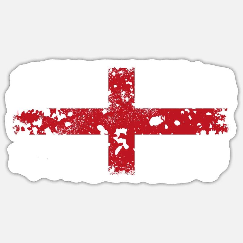 Genoa St. George's Cross Sticker size S (10 x 10 cm)