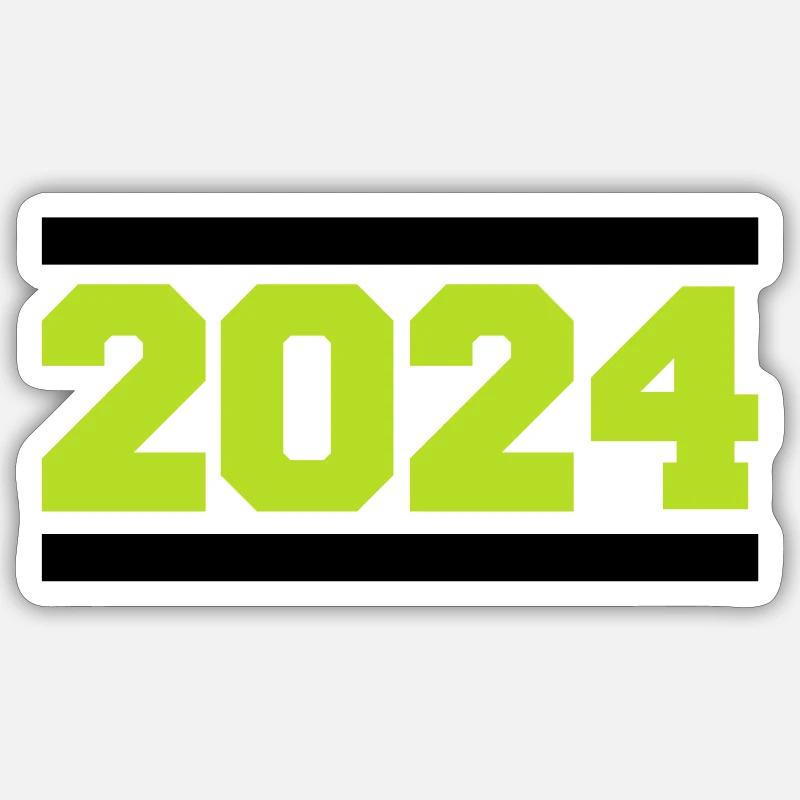 2024 - Sticker Größe S (10 x 10 cm) - Mattweiß