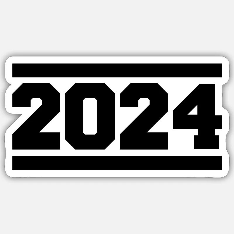 2024 - Sticker size S (10 x 10 cm) - white matte