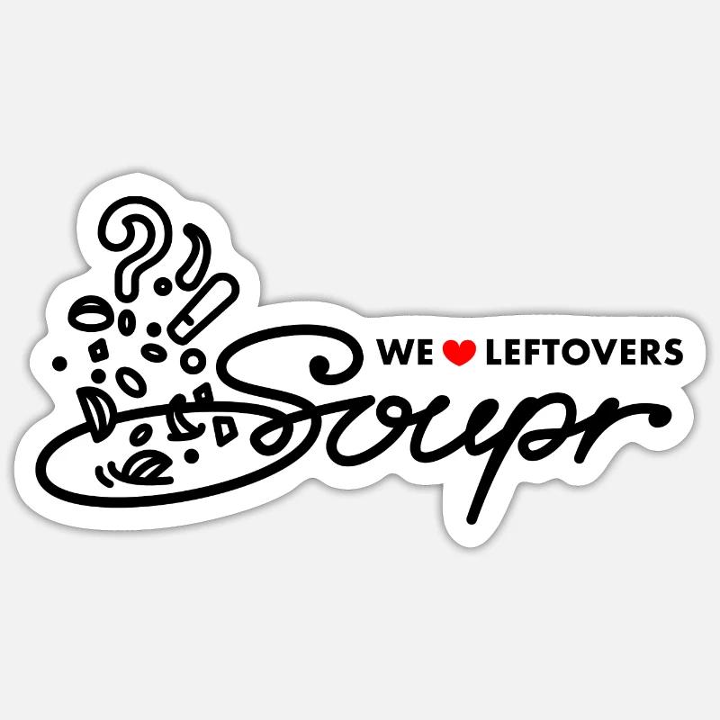 Soupr Leftover Added Sticker size S (10 x 10 cm)
