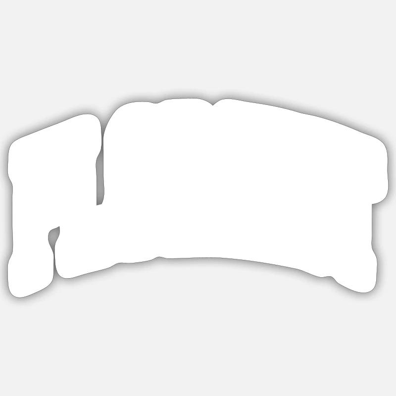 Florent - Sticker size S (10 x 10 cm) - white matte