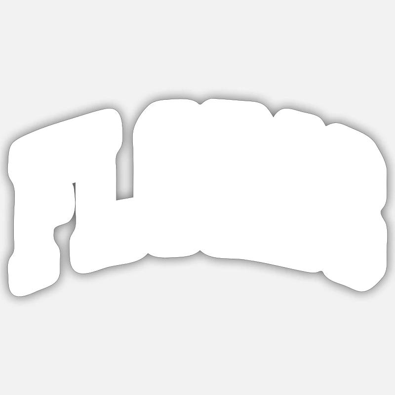 Floris - Sticker Größe S (10 x 10 cm) - Mattweiß