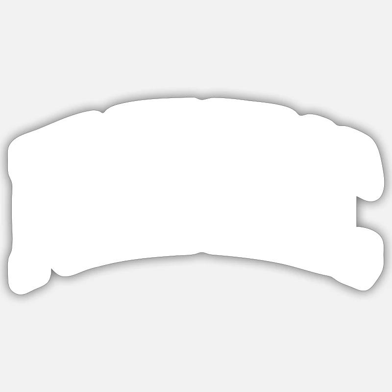 Frederic - Sticker taille S (10 x 10 cm) - blanc mat