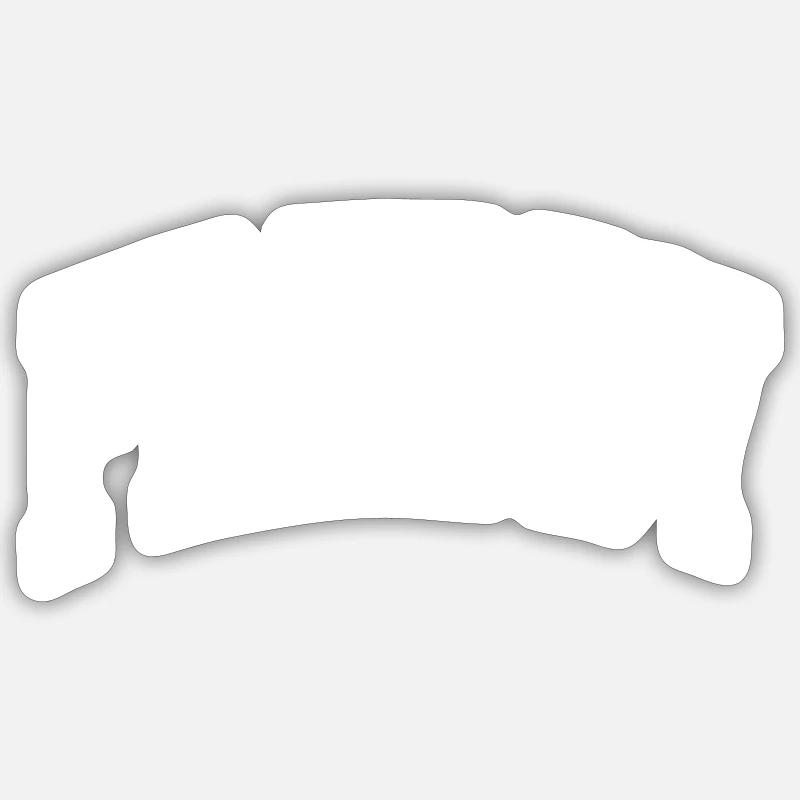 Freddy - Sticker size S (10 x 10 cm) - white matte