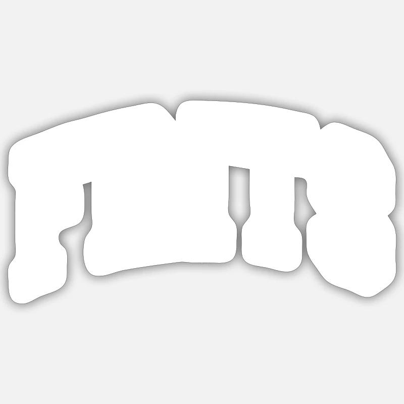 Frits - Sticker Größe S (10 x 10 cm) - Mattweiß