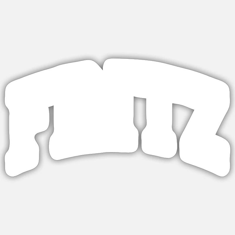 Fritz - Sticker size S (10 x 10 cm) - white matte