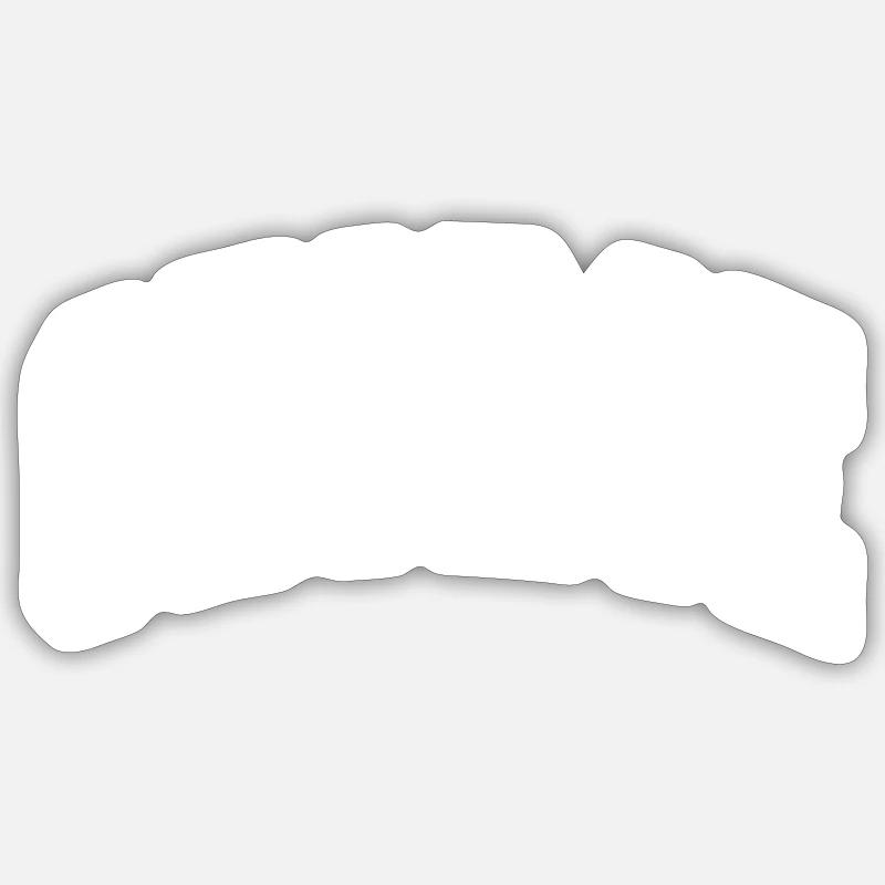 George - Sticker size S (10 x 10 cm) - white matte