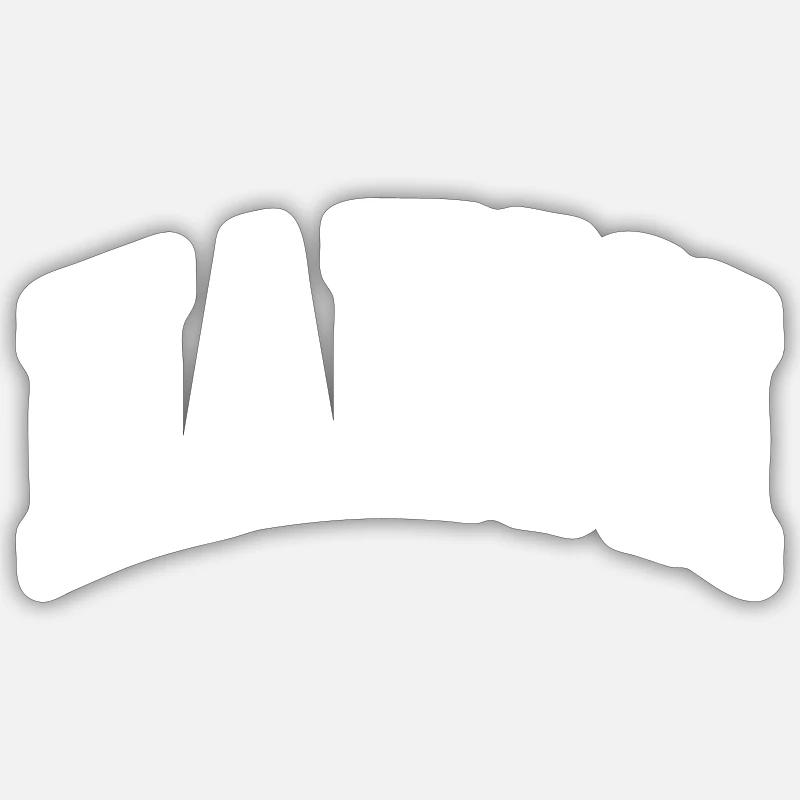 Hakon - Sticker size S (10 x 10 cm) - white matte