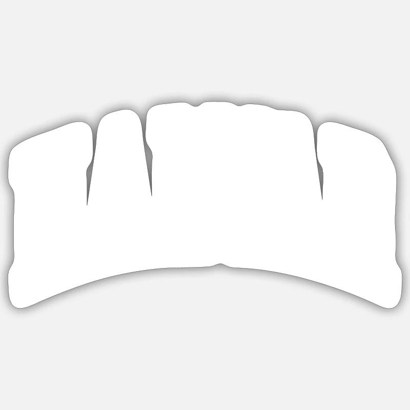 Halvar - Sticker Größe S (10 x 10 cm) - Mattweiß