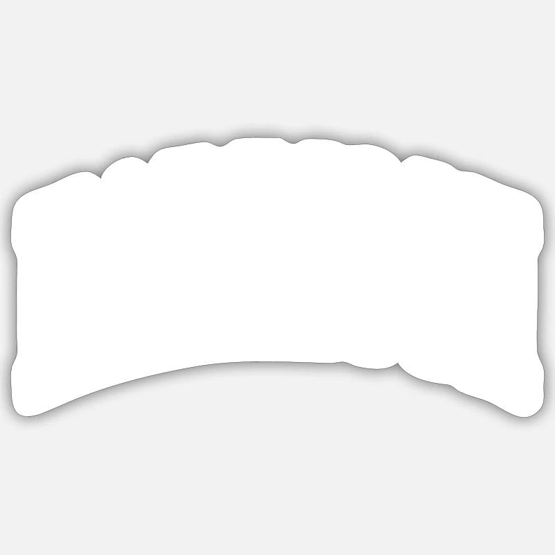 Harrison - Sticker Größe S (10 x 10 cm) - Mattweiß