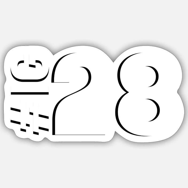 IG28 - Sticker taille S (10 x 10 cm) - blanc mat