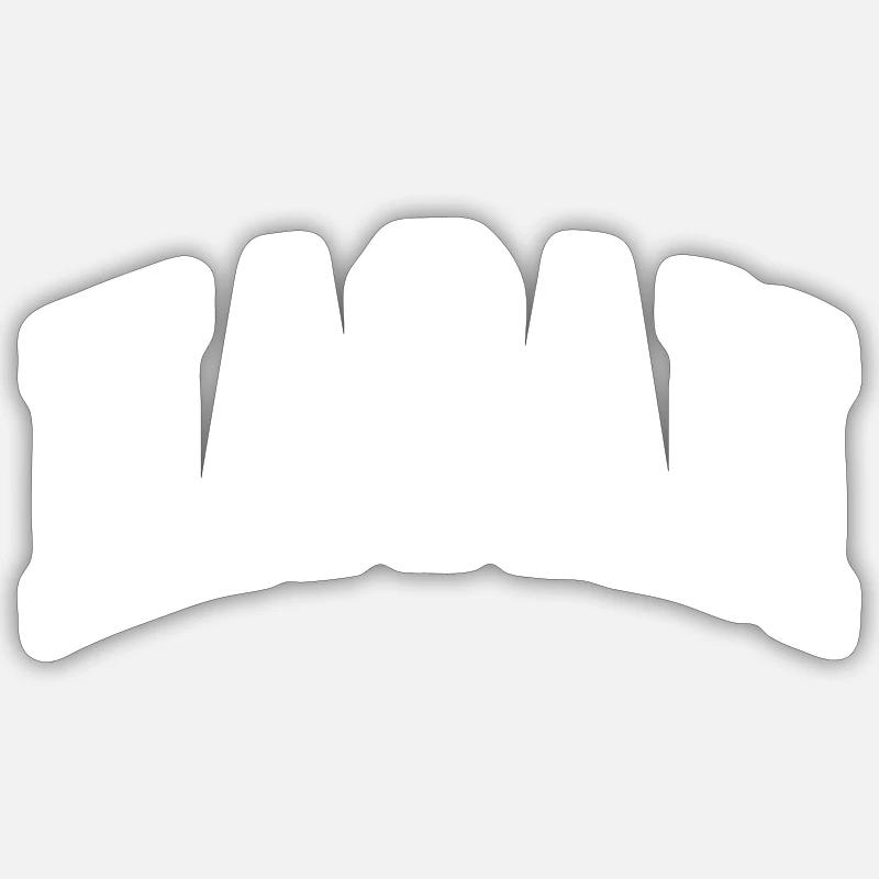 Hasan - Sticker taille S (10 x 10 cm) - blanc mat