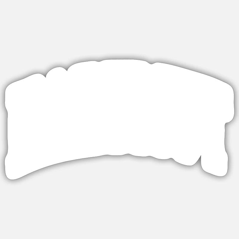 Hartmut - Sticker Größe S (10 x 10 cm) - Mattweiß