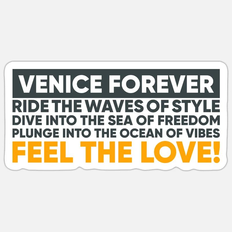 Venedig - Sticker Größe S (10 x 10 cm) - Mattweiß