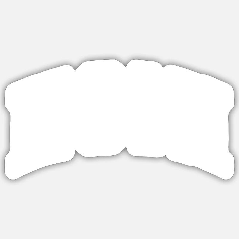 Honi - Sticker taille S (10 x 10 cm) - blanc mat