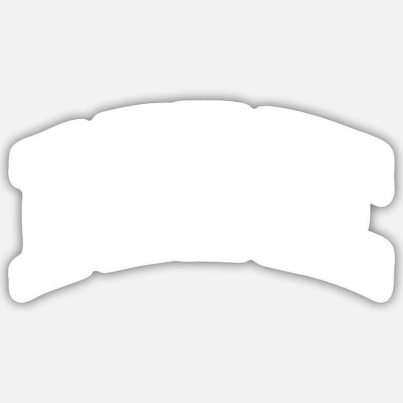 Ike - Sticker taille S (10 x 10 cm) - blanc mat