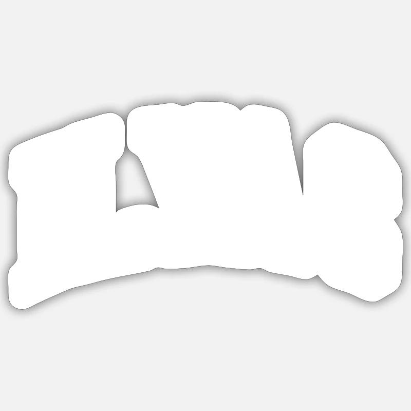 Ilyas - Sticker size S (10 x 10 cm) - white matte