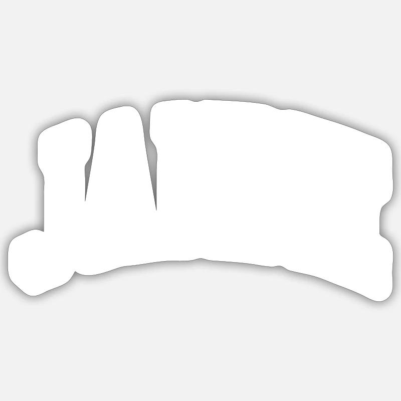 Stéphanie - Sticker taille S (10 x 10 cm) - blanc mat