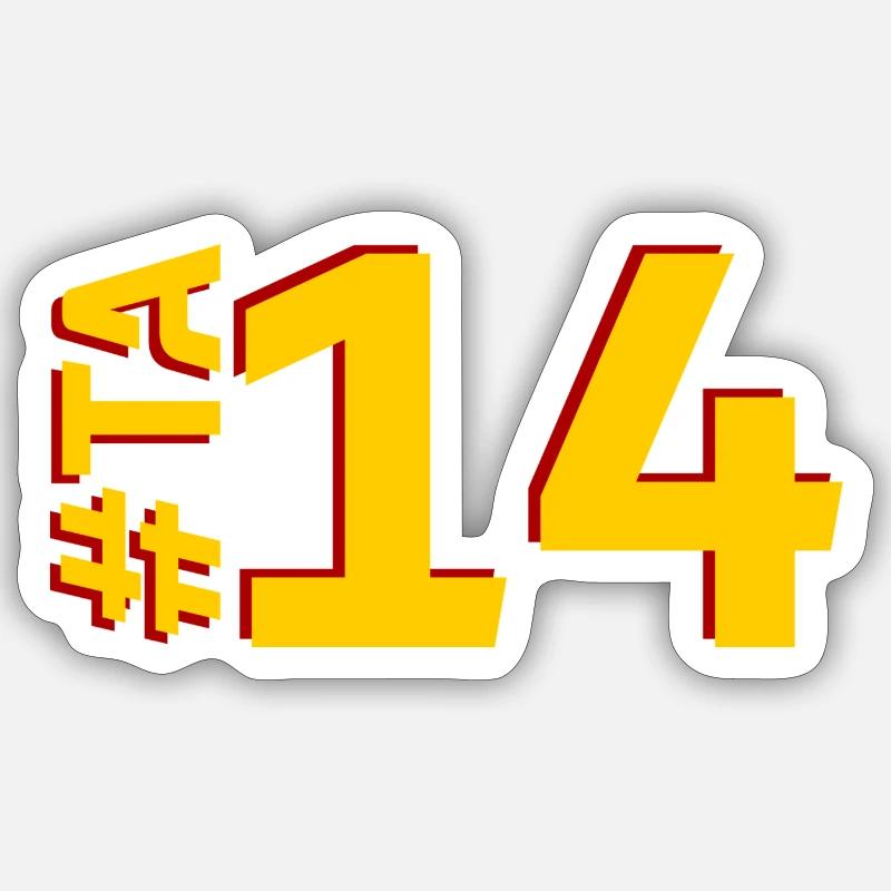 TA14 - Sticker taille S (10 x 10 cm) - blanc mat