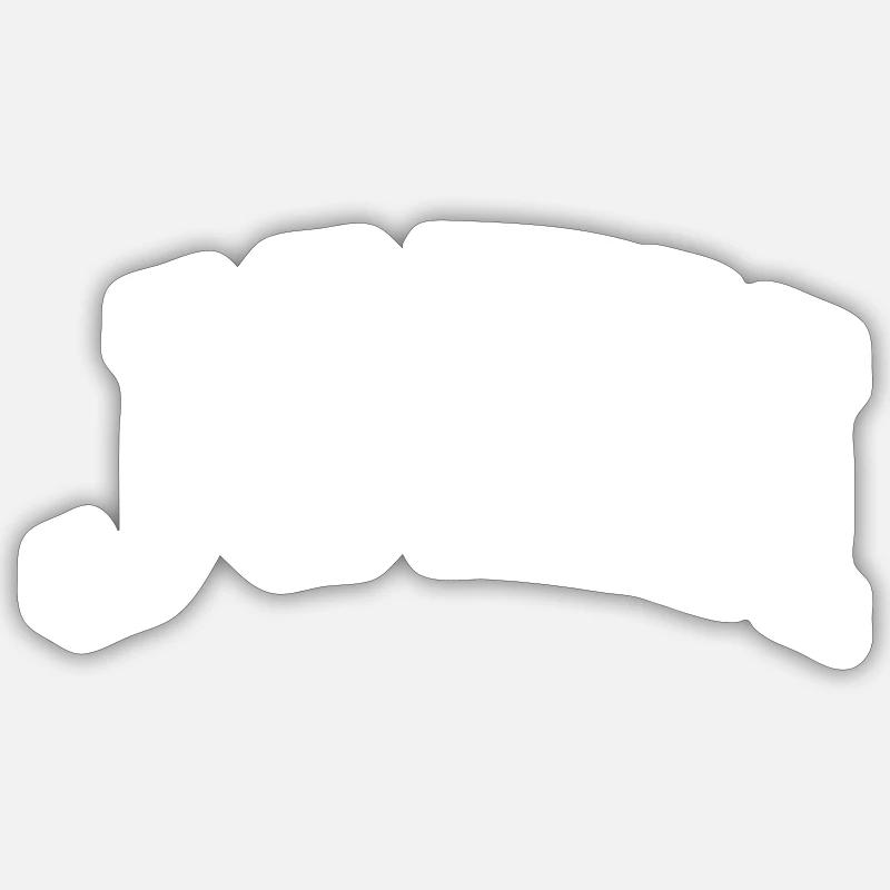 John - Sticker size S (10 x 10 cm) - white matte