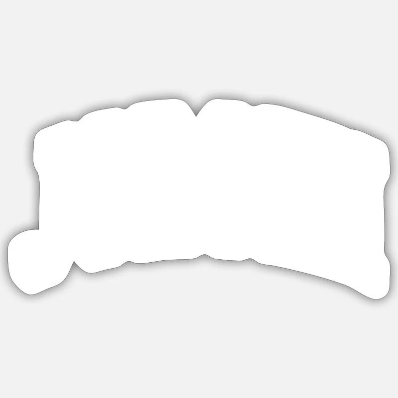 Jorgen - Sticker taille S (10 x 10 cm) - blanc mat