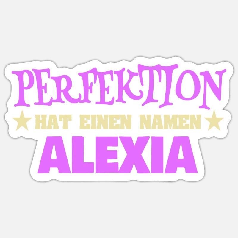 Alexia - Sticker size S (10 x 10 cm) - white matte